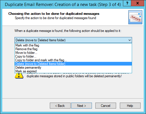 Actions with duplicated email in Outlook 2013