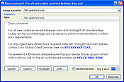 Bearbeitung der Textvolage