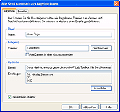 Allgemeine Einstellungen von File Send Automatically