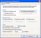 Erweiterte Einstellungen von File Send Automatically