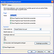 Allgemeine Einstellungen von Message Autofill
