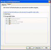 Erweiterte Einstellungen von Message Autofill
