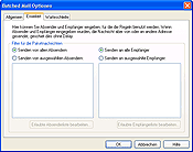 Erweiterte Einstellungen von Batched Mail