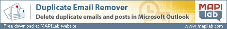 Delete duplicate emails and posts in Microsoft Outlook