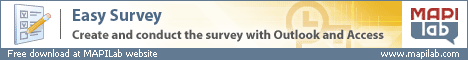 Create and conduct the survey with Microsoft Outlook and Microsoft Access