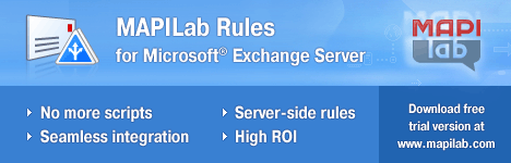 Manage Exchange Server server-side rules for the processing of incoming messages