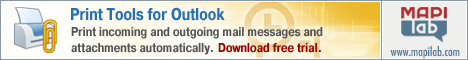 Print incoming and outgoing mail messages and attachments automatically
