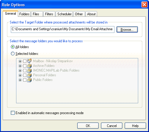 Attachments Processor for Outlook 2.4