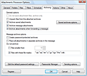 Archiving settings