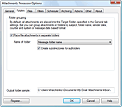 Folder renaming settings