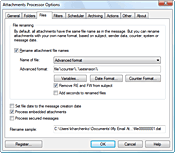 File renaming settings