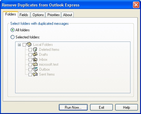 Remove Duplicates from Outlook Express - Remove duplicates from Outlook Express.