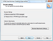 Security settings