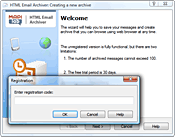 How to enter a registration number