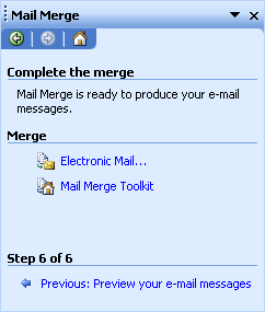 Screenshot of Mail Merge Toolkit