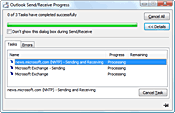 Outlook Send/Receive progress