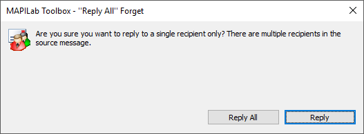 Reply All Forget component in Outlook