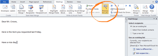 How to mail merge in Outlook