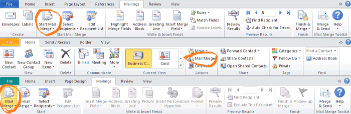 How to mail merge in outlook