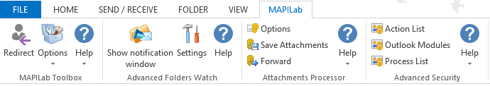 Security for Outlook add-in ribbon