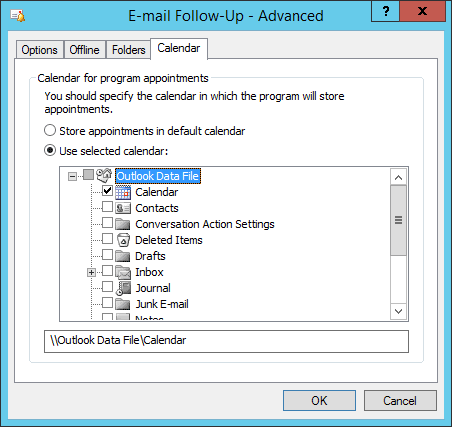 Email Follow Up Advanced Folders