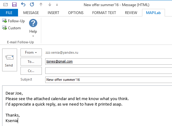 outlook unreplied