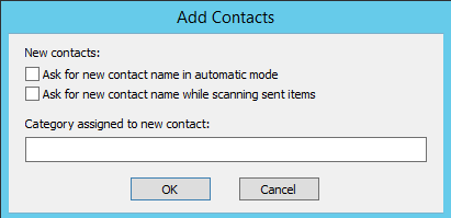 Add Contacts plugin advanced options