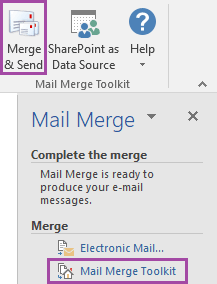 Mail Merge Toolkit for Outlook