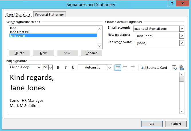 Sign emails in Outlook