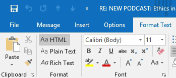 Reply email in HTML format