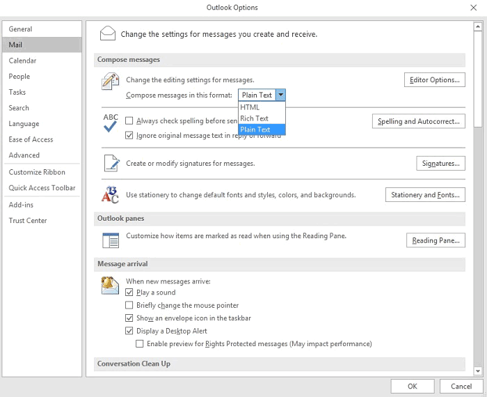 outlook 2016 cannot send email to recipient not in contacts