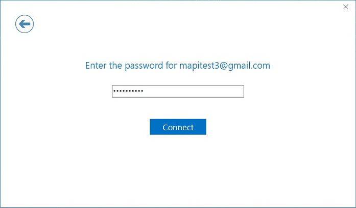 Email account password in Outlook