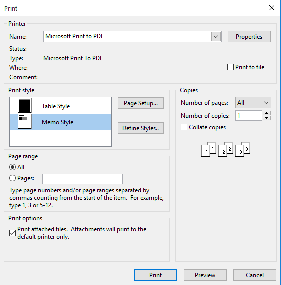 Reskyd Identitet Skygge How to print emails and attachments from Outlook: the basic useful facts |  MAPILab blog