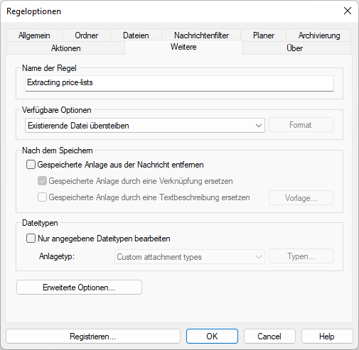Outlook-Anhänge automatisch speichern