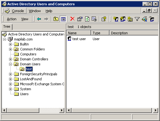 Active Directory Users and Computers