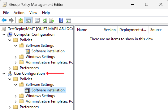 User Configuration