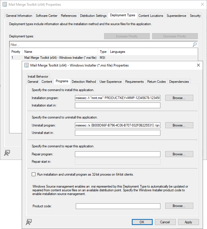 Windows Installer Properties