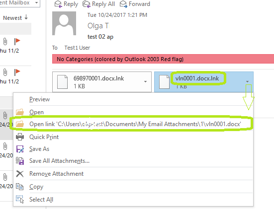 Attachments Processor for Outlook