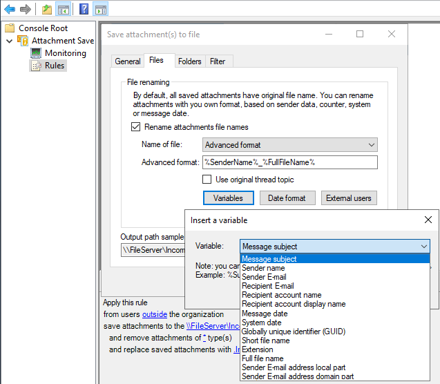 powershell download exchange public folder attachments