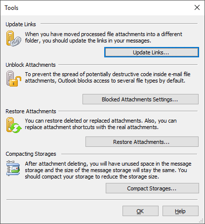 Attachments Processor for Outlook