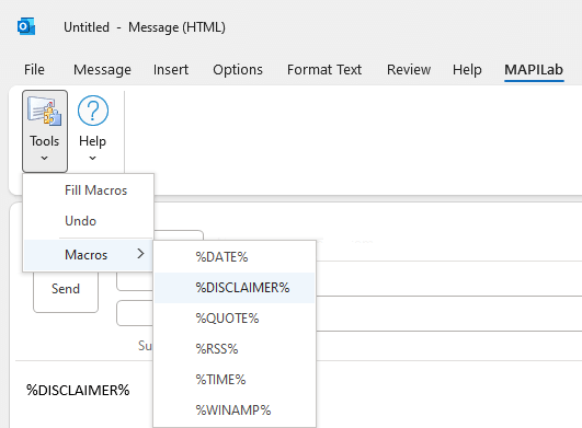 Outlook signature manager