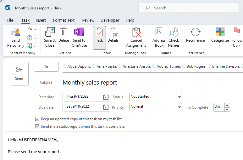 Windows 10 Send Personally full